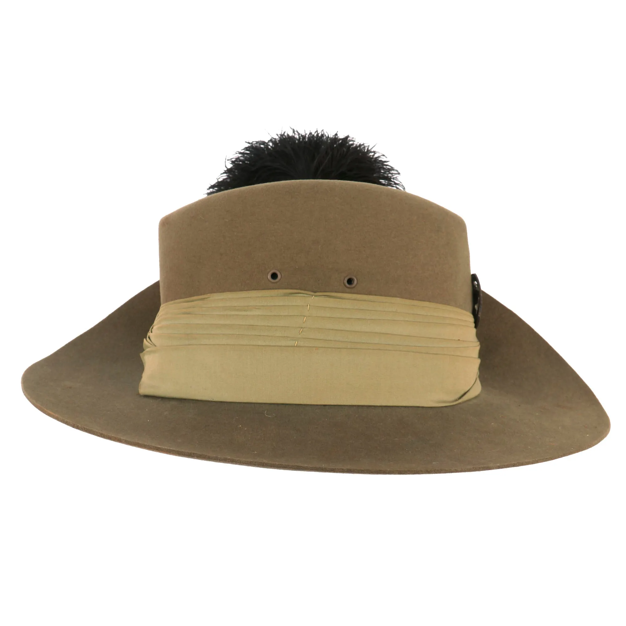 Original African Post WWII Era Sudanese Armed Forces Slouch Hat With Plume