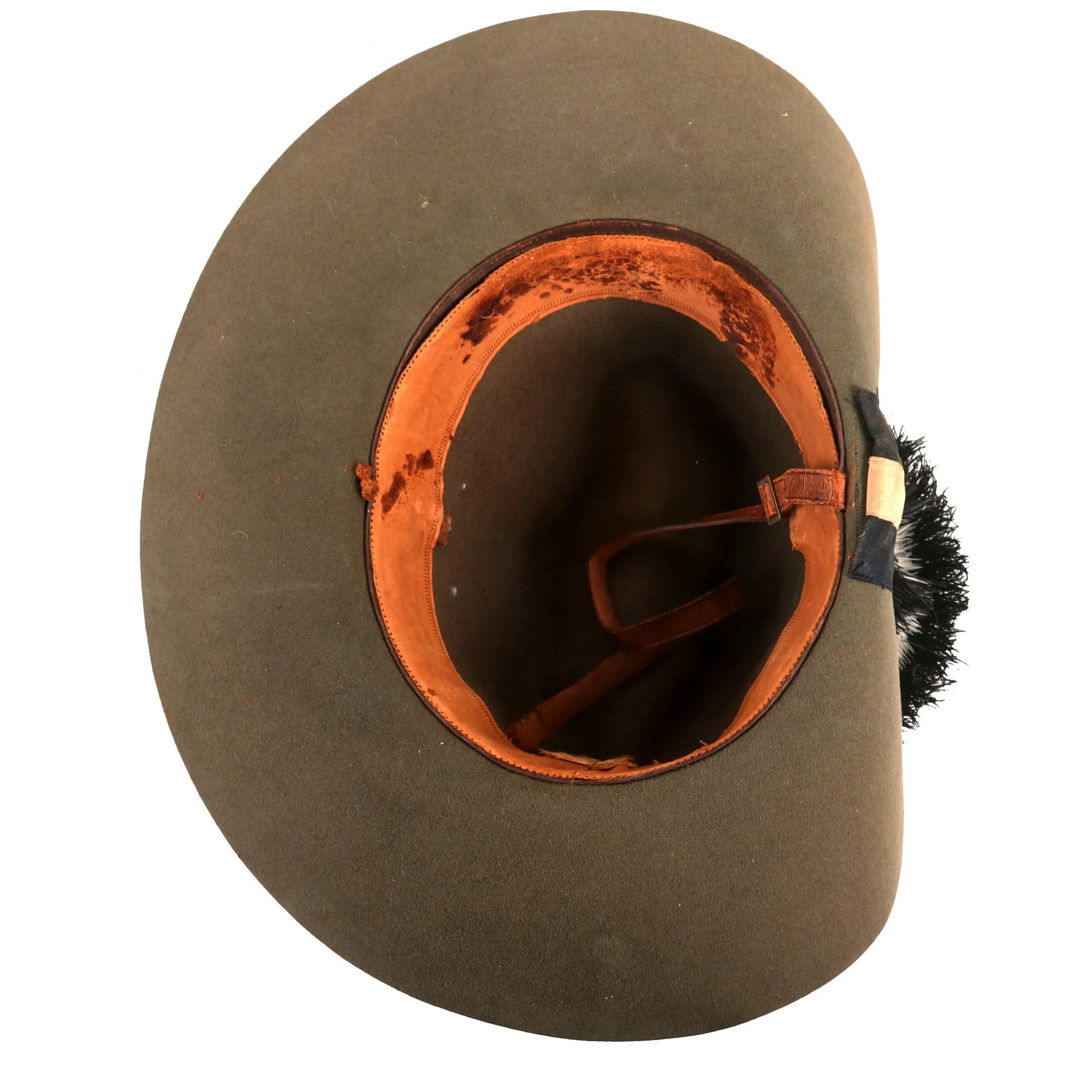 Original African Post WWII Era Sudanese Armed Forces Slouch Hat With Plume