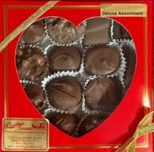 Peek A Boo Heart with Deluxe Chocolate Assortment