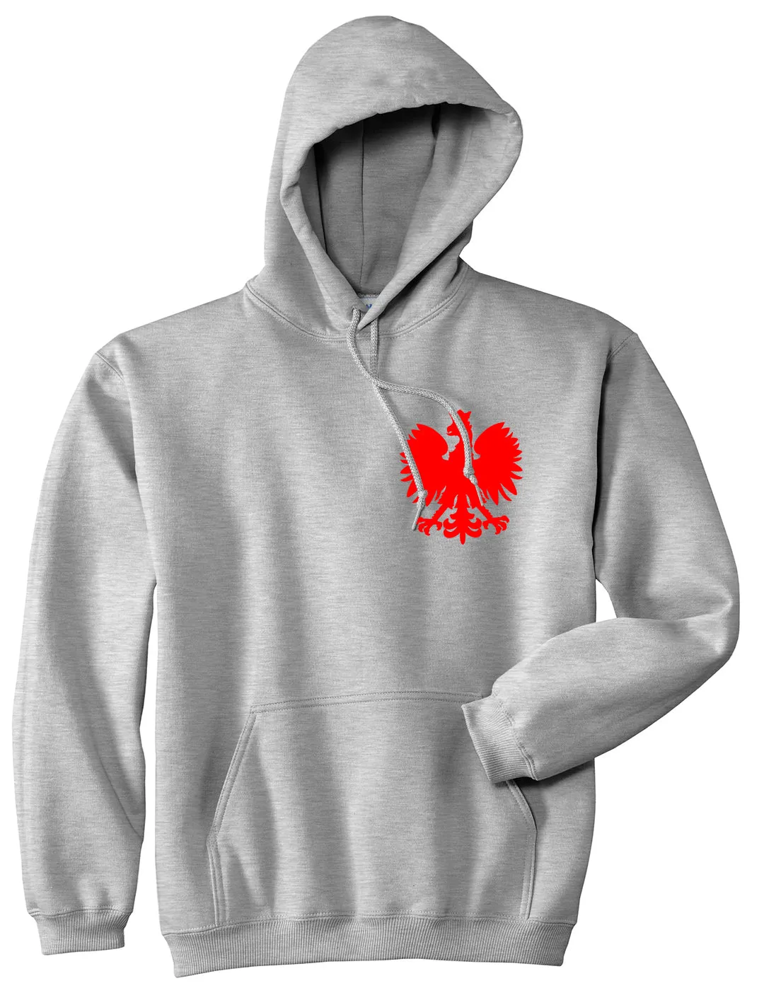 Poland Eagle Polish Pride Polska Chest Mens Pullover Hoodie