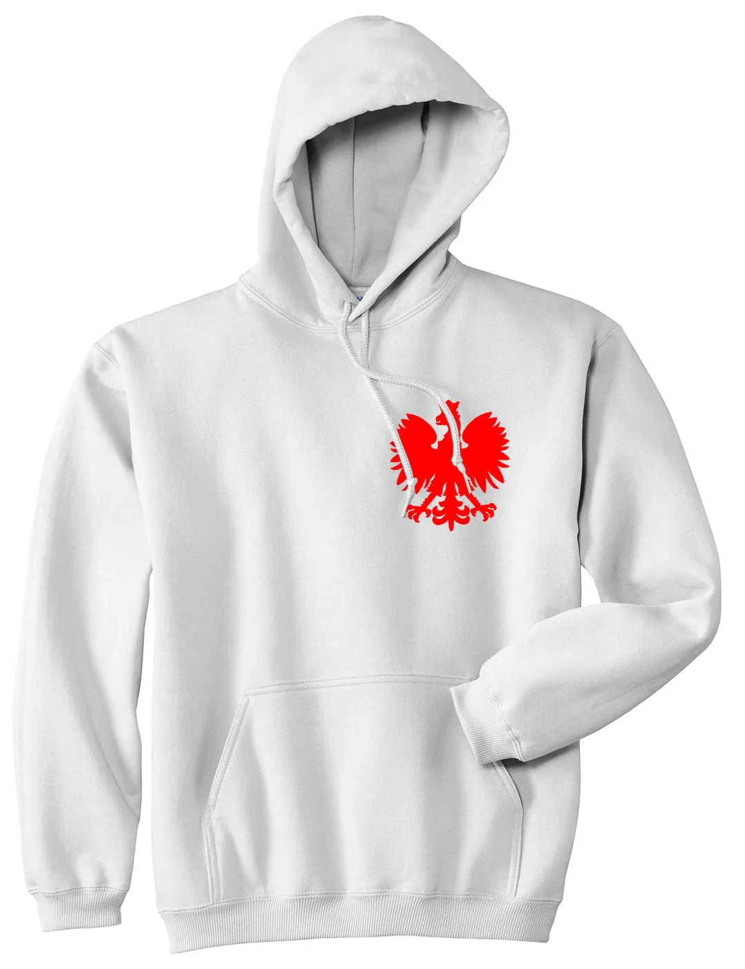 Poland Eagle Polish Pride Polska Chest Mens Pullover Hoodie