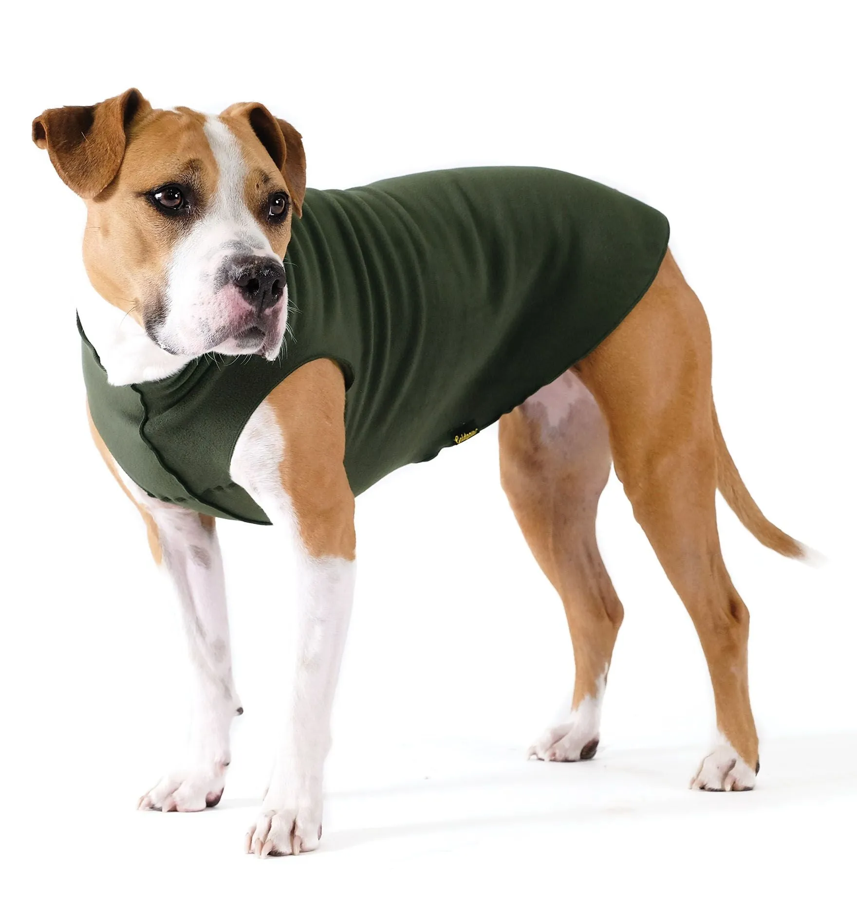 Pullover Stretch Dog Fleece in Hunter Green