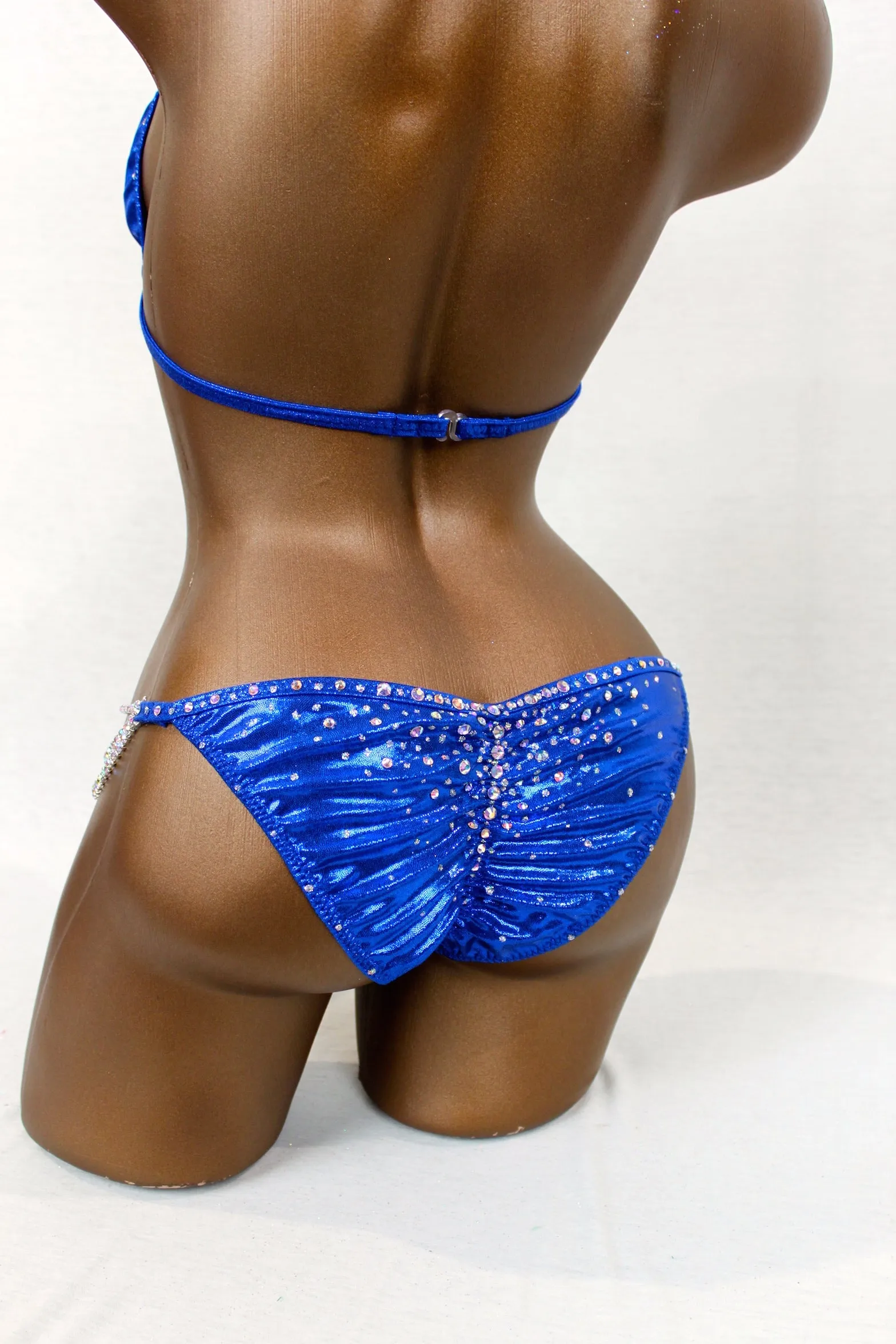 Royal Blue Mystique Spandex Bikini Suit