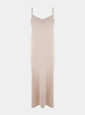 Silk Dreamscape Long Slip Transcendent Pink Dress