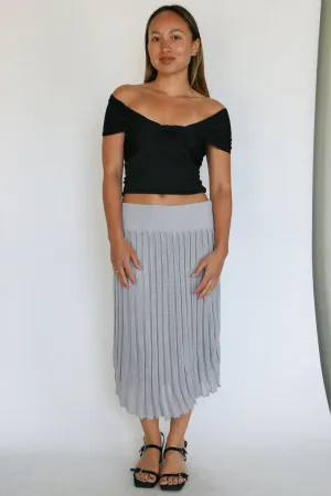 Silver Riona Knit Skirt