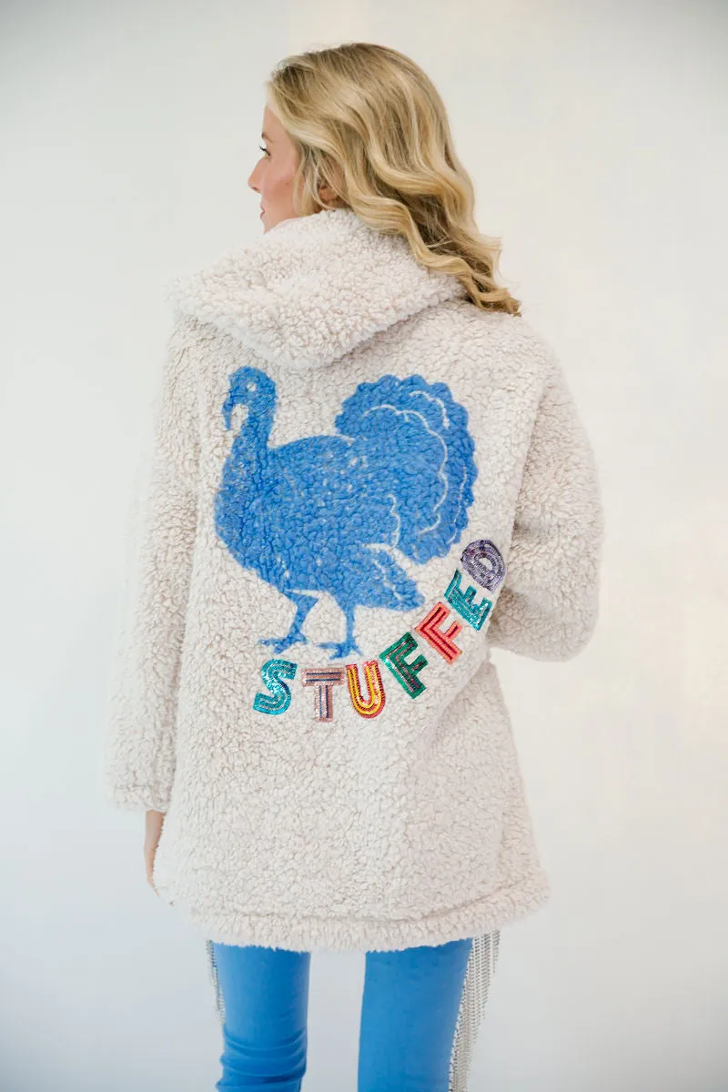 STUFFED TURKEY SHERPA COAT