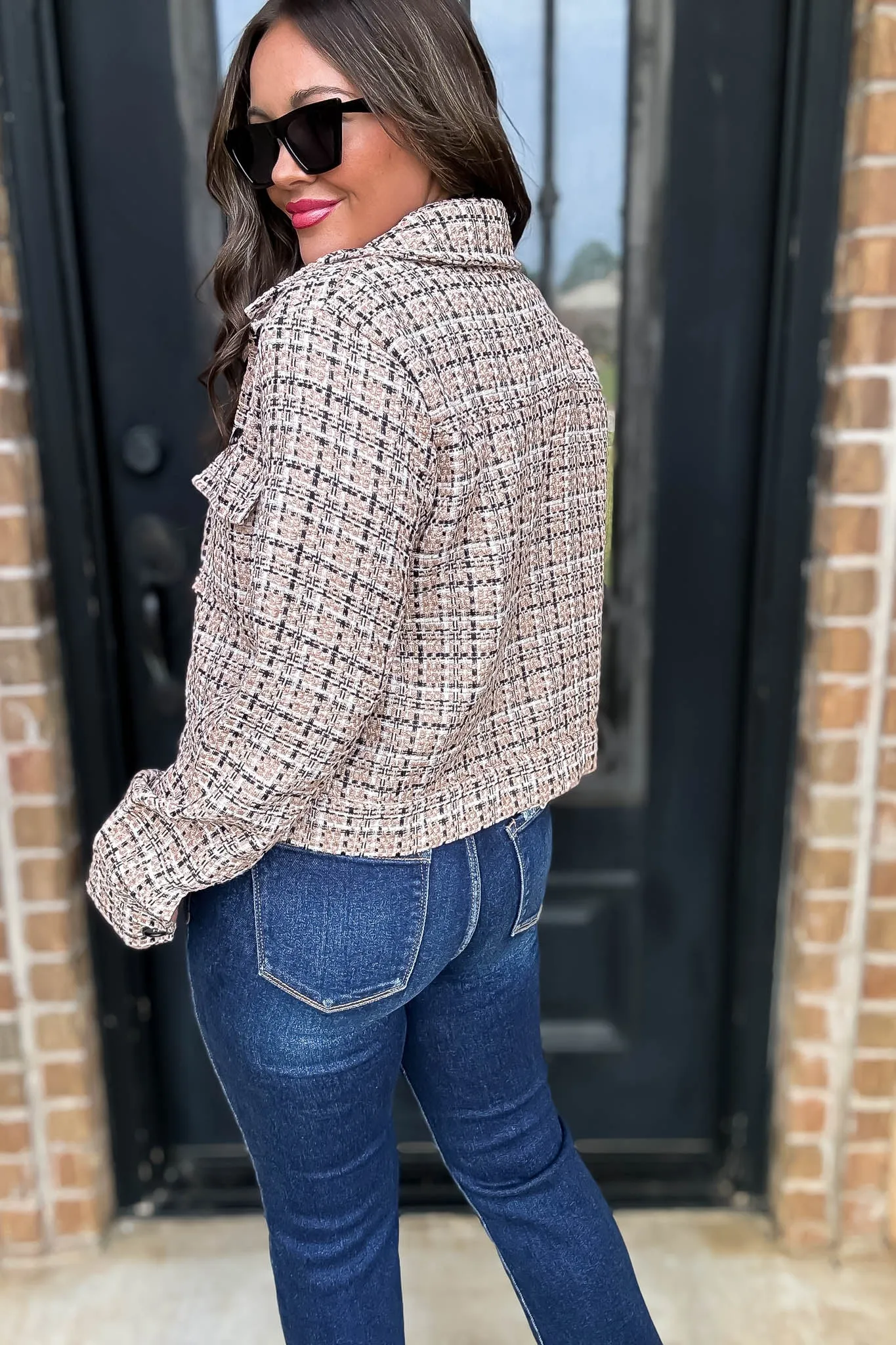 Tailored For Greatness Taupe Tweed Jacket