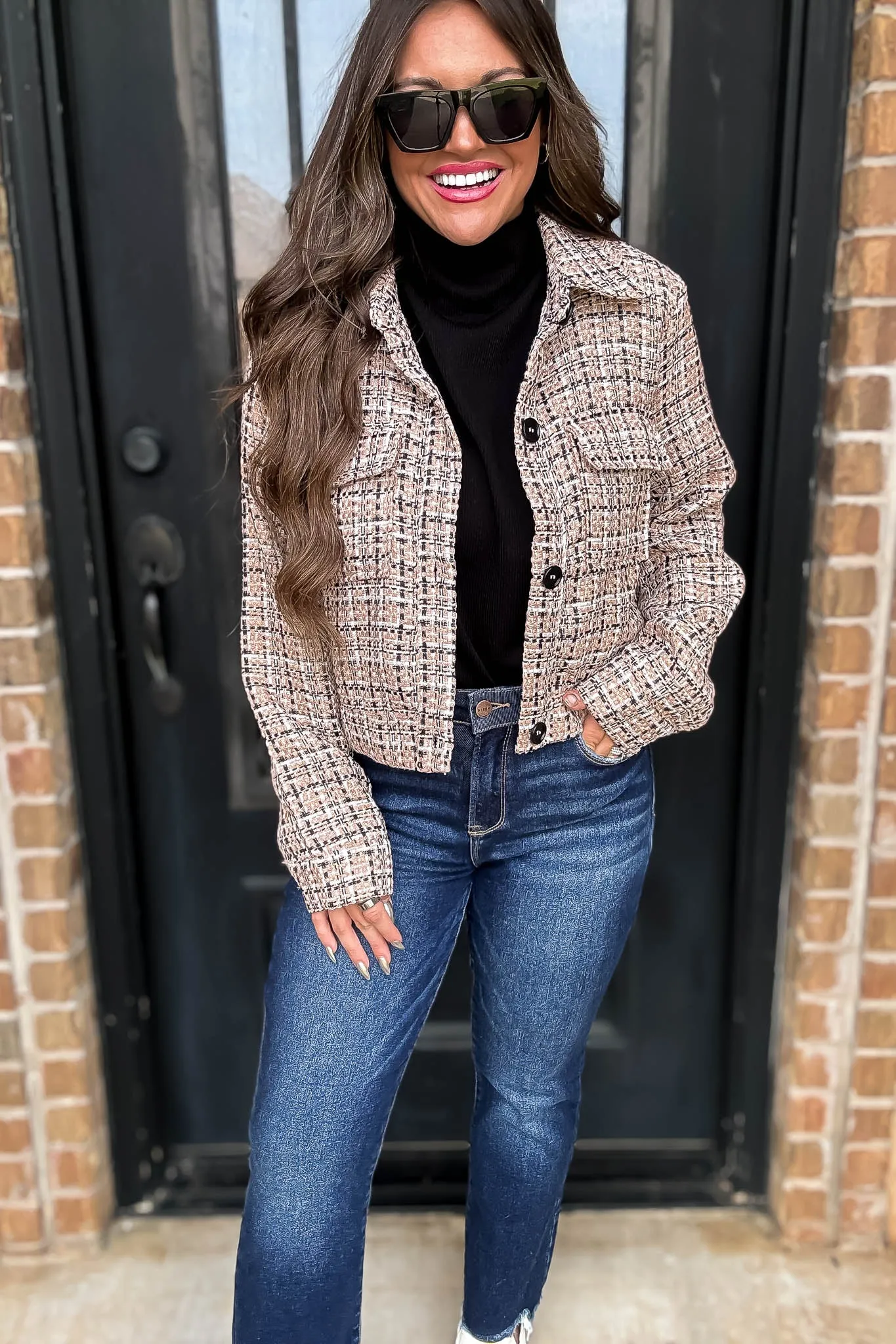 Tailored For Greatness Taupe Tweed Jacket