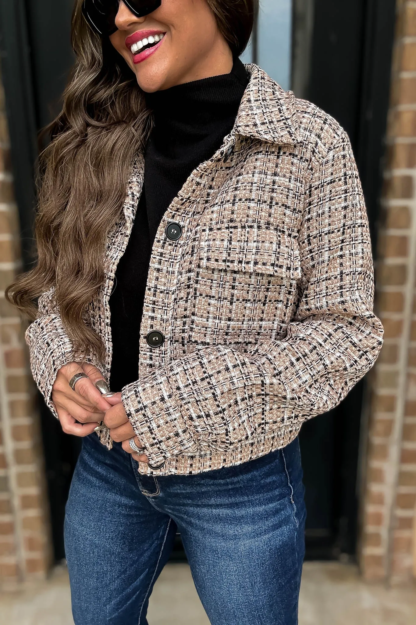 Tailored For Greatness Taupe Tweed Jacket