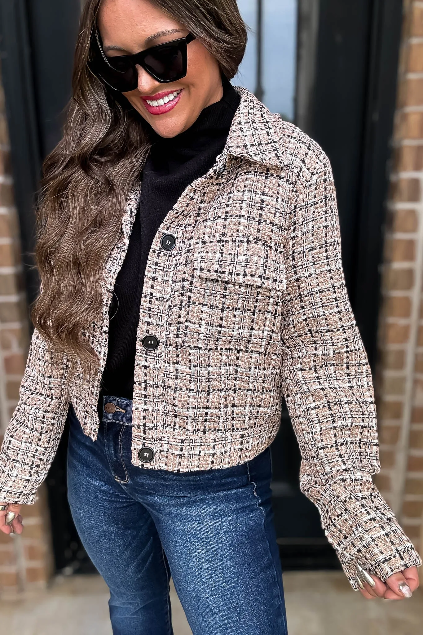 Tailored For Greatness Taupe Tweed Jacket