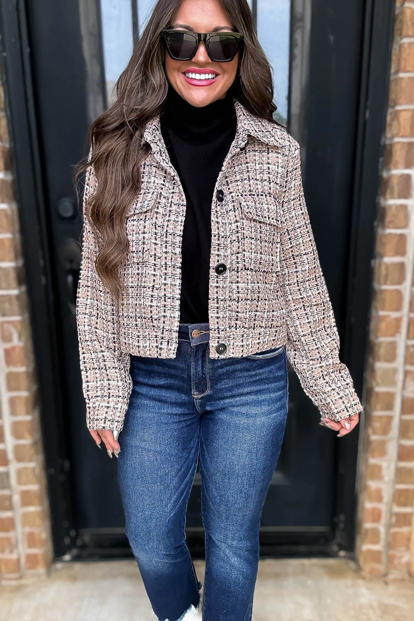Tailored For Greatness Taupe Tweed Jacket