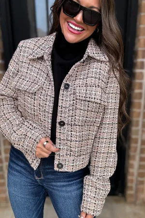 Tailored For Greatness Taupe Tweed Jacket