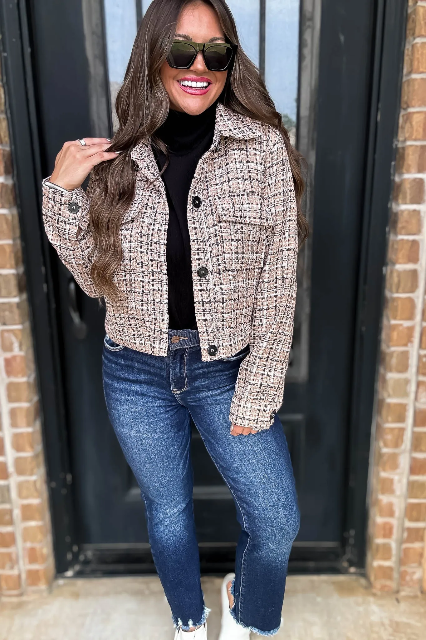 Tailored For Greatness Taupe Tweed Jacket