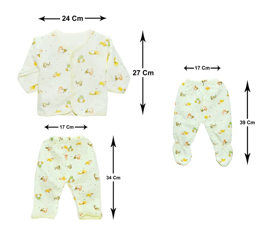 THE LITTLE LOOKERS Top & Pyjama Suit/Warm Suit/Night Suit/Woollen Suit for New Born Babies/Boys/Girls/Infants (0-3 Months)