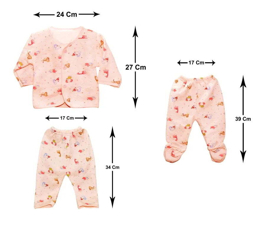 THE LITTLE LOOKERS Top & Pyjama Suit/Warm Suit/Night Suit/Woollen Suit for New Born Babies/Boys/Girls/Infants (0-3 Months)