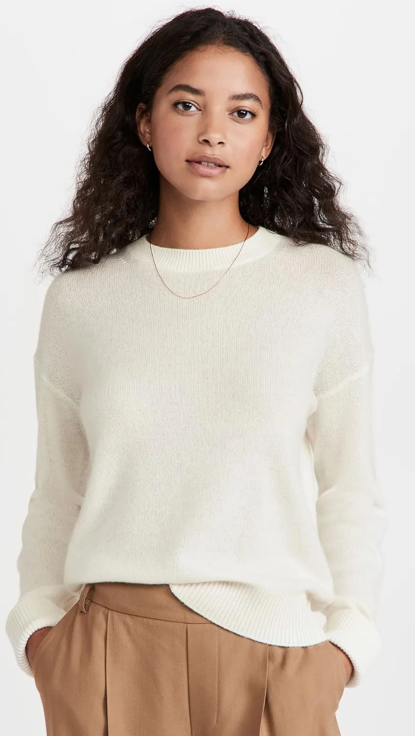 Theory Women's Long Sleeve Cashmere Pullover Sweater