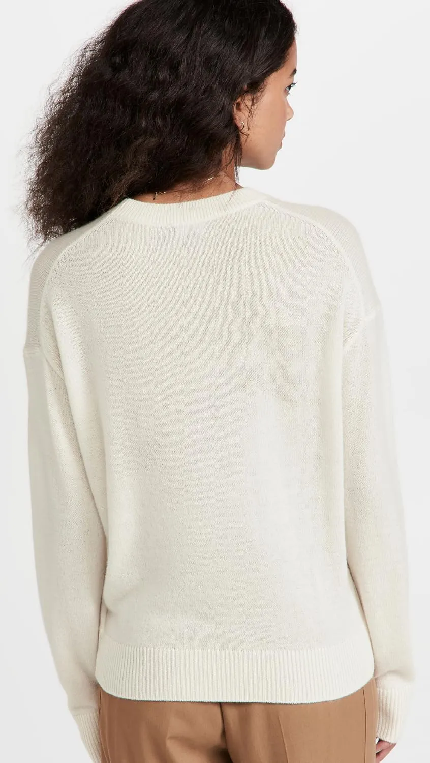 Theory Women's Long Sleeve Cashmere Pullover Sweater