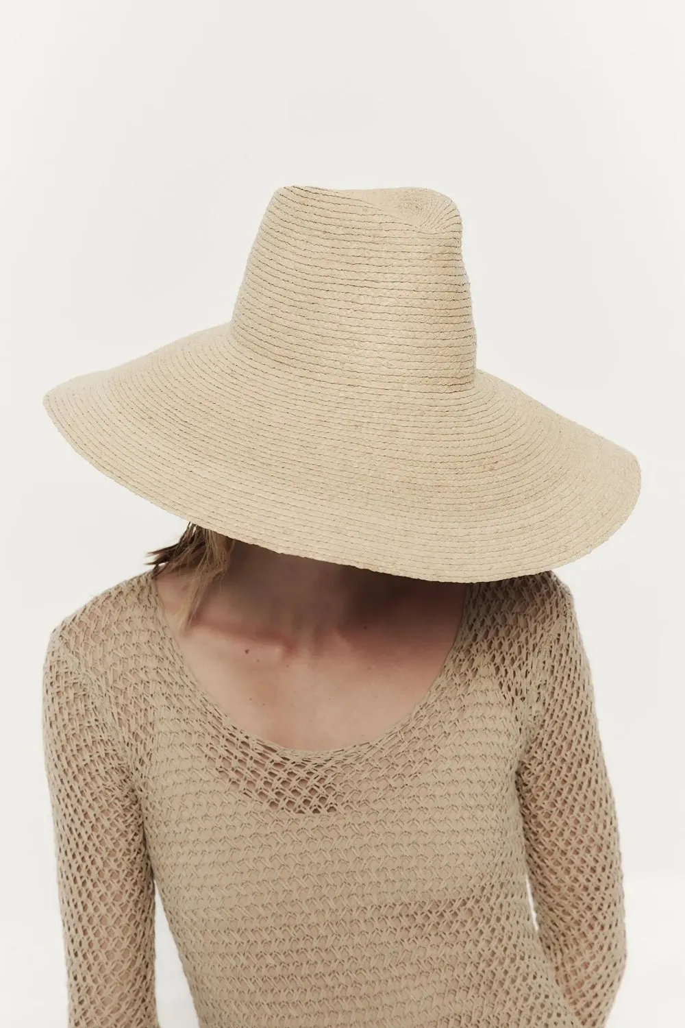 Tinsley Wide Brim Hat in Natural