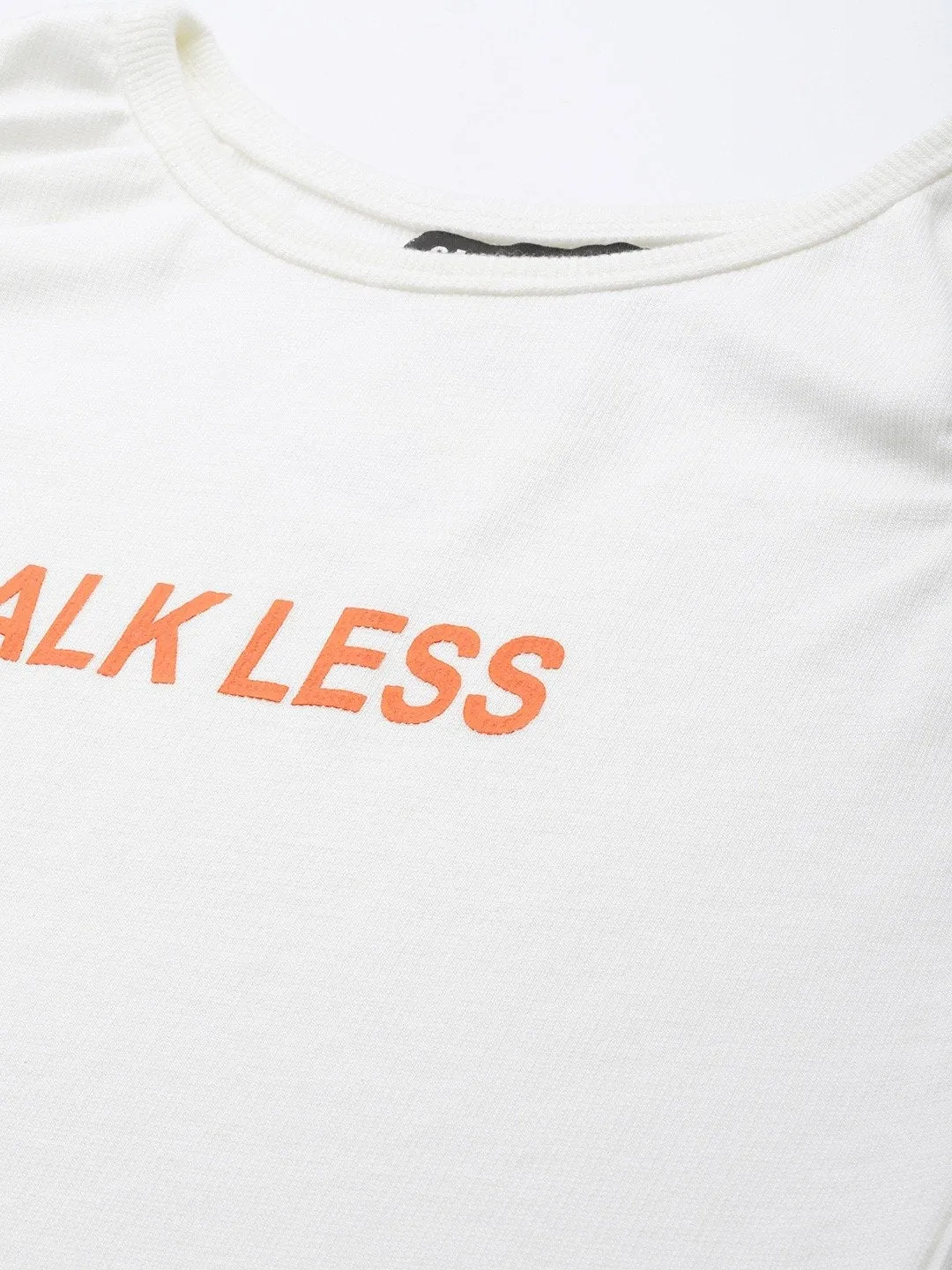 White Rib Talk Less Sleeveless Straight Dress