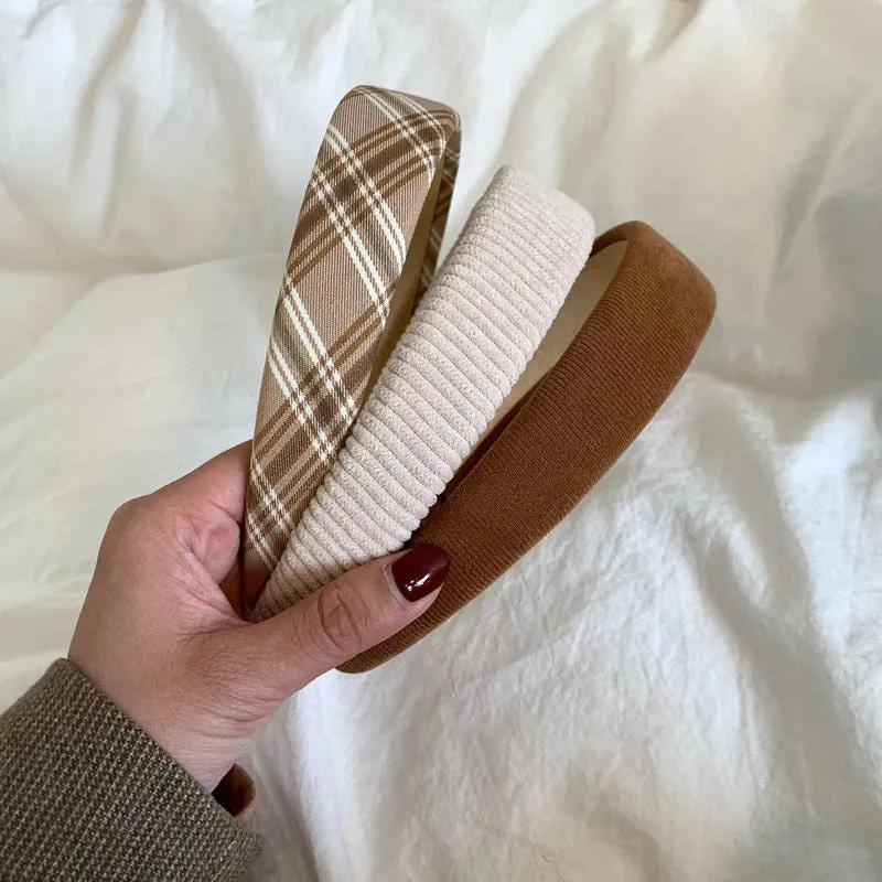 Wide-brimmed Fabric Hairband Sweet Headband Press Hair Hairband