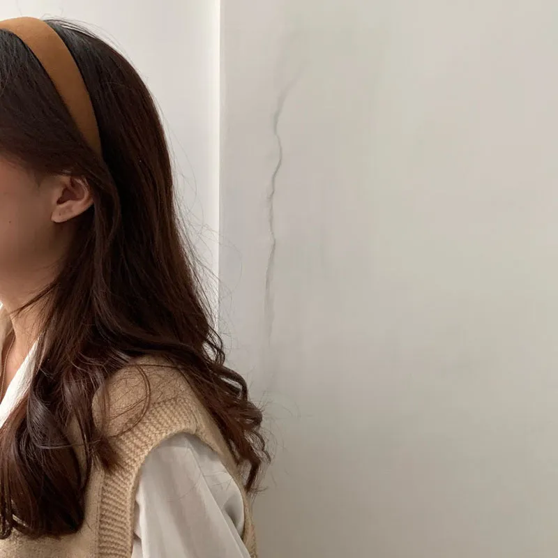 Wide-brimmed Fabric Hairband Sweet Headband Press Hair Hairband