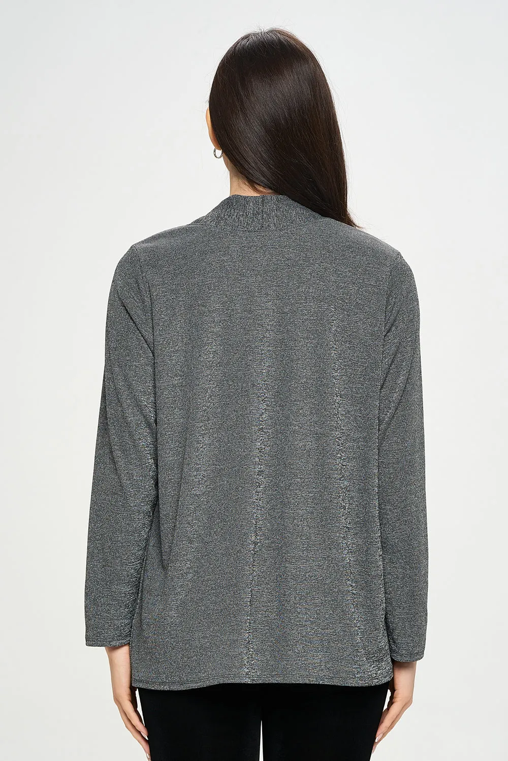 Women's Stretch Drape Jacket Long Sleeve No Shoulder Pad-4004BN-LRS1