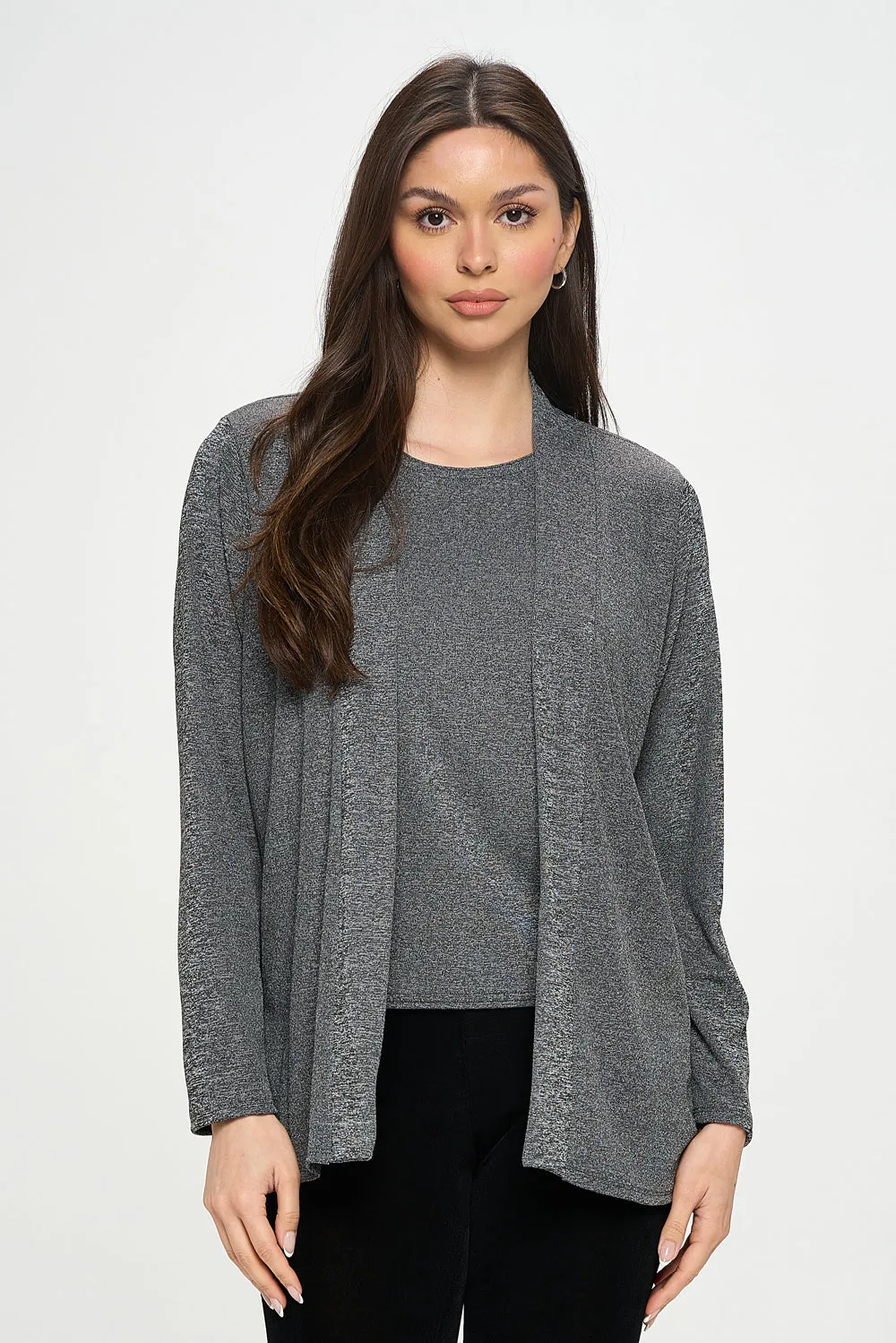 Women's Stretch Drape Jacket Long Sleeve No Shoulder Pad-4004BN-LRS1