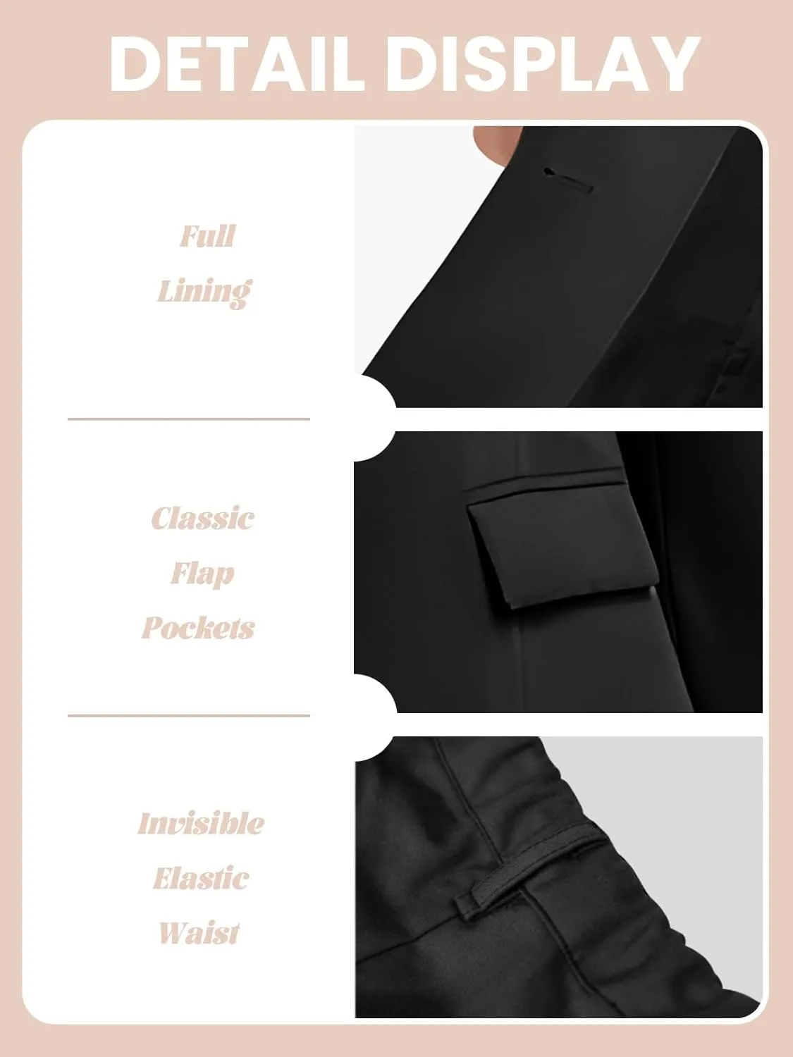 Women's Suits for Work Professional, Dressy Pant Suits for Women 2 Piece Outfits, Business Suit Set for Work
