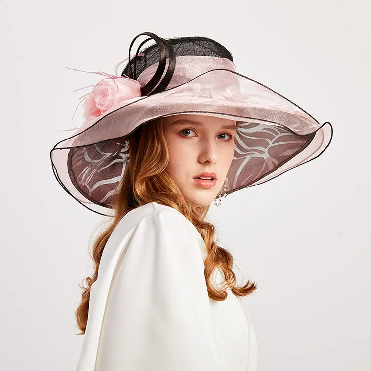 Women's summer printing holiday sunscreen hat casual fashion flower beach hat